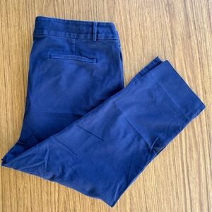 LOFT Plus Marisa Riviera Crop Pants Navy Women’s Size 20